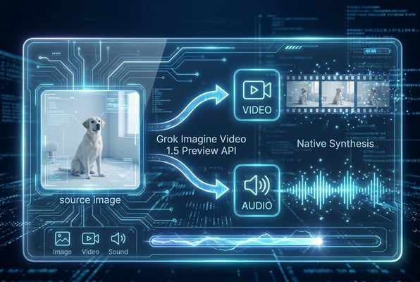 Native Audio Synthesis in Grok Imagine Video 1.5 Preview