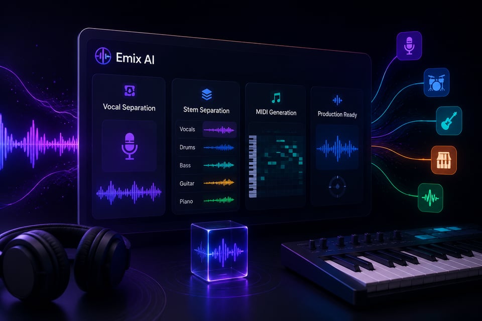AI Audio Processing API for Vocal Separation and MIDI Generation