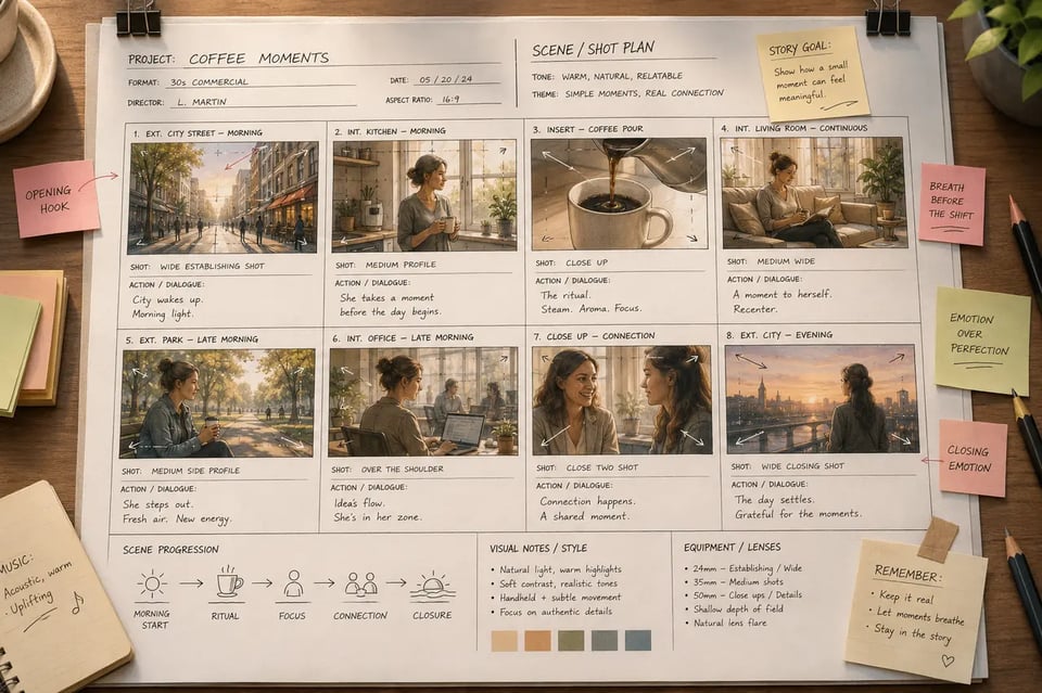 Storyboard and Scene Planning