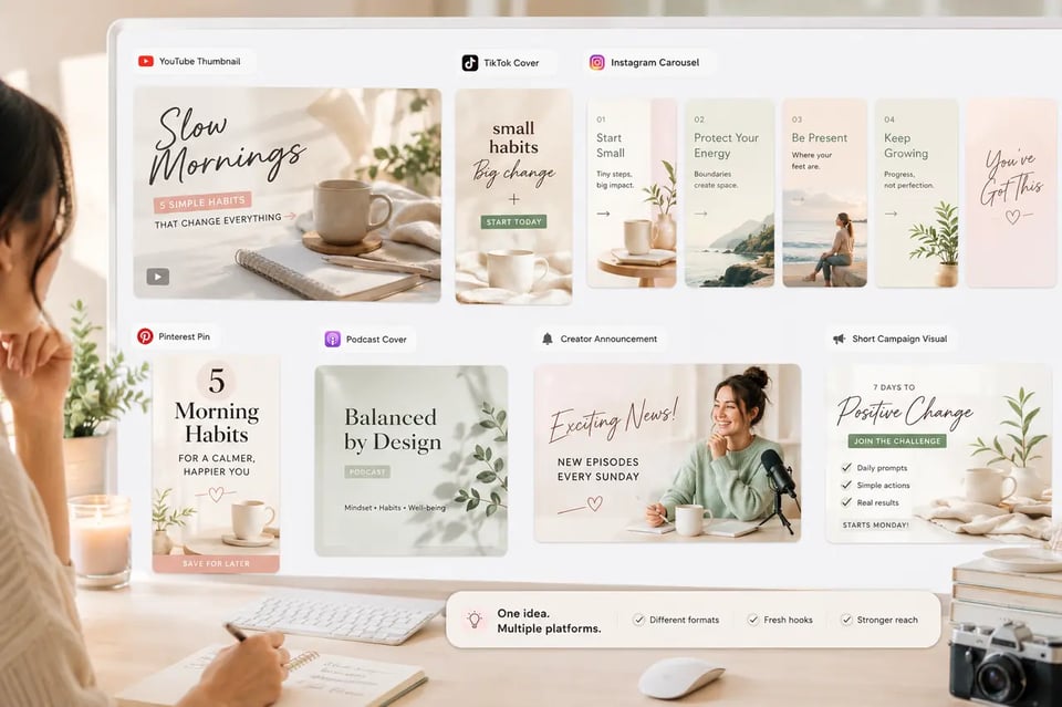 Creator Thumbnails and Social Asset Sets from GPT Image 2 API