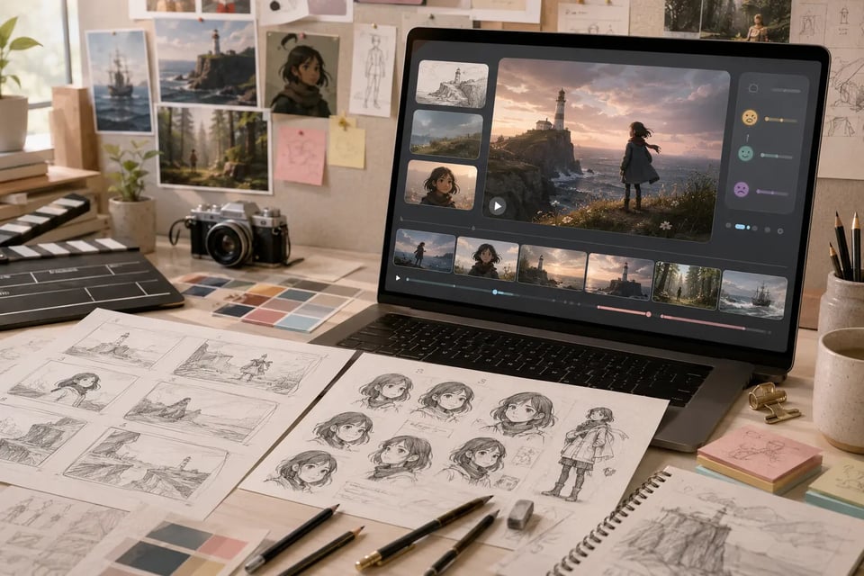 Gemini Omni Flash API in Storyboard and Concept Preview Work