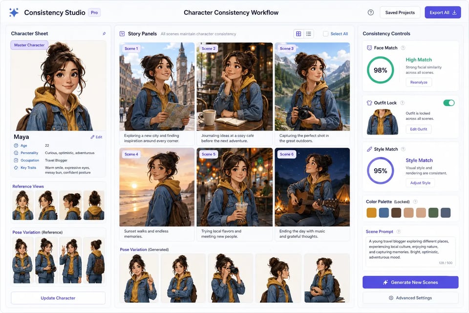 Character Consistency Workflow with GPT Image 1.5 API