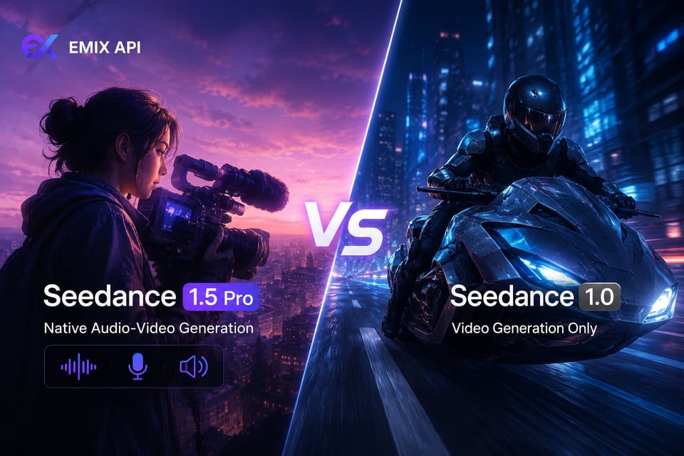 Seedance 1.5 Pro vs Seedance 1.0: Native Audio-Video Generation