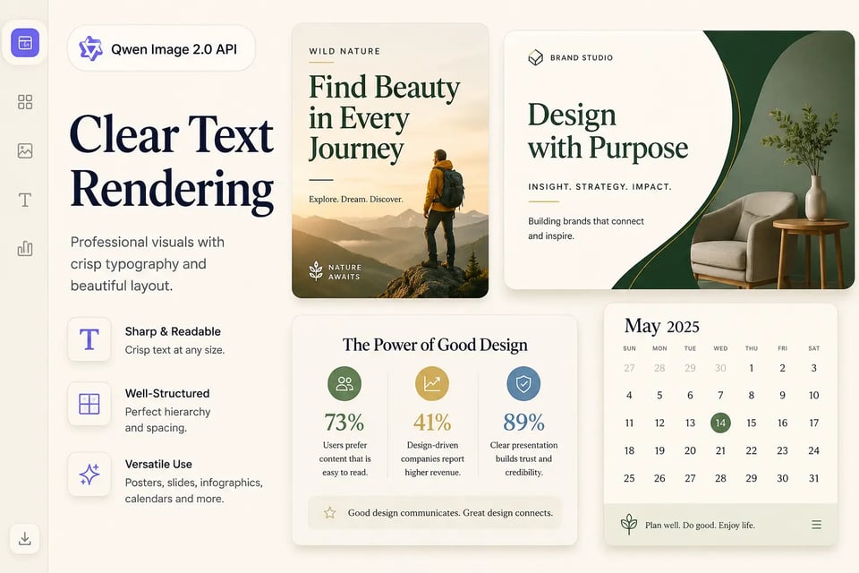 Professional Text Rendering for Qwen Image 2.0 API Visuals
