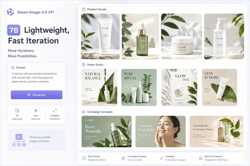 7B Lightweight Architecture Behind Qwen-Image-2.0 API