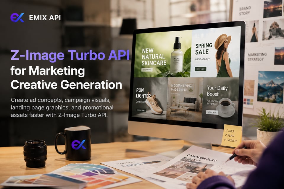 Z-Image Turbo API for Marketing Creative Generation
