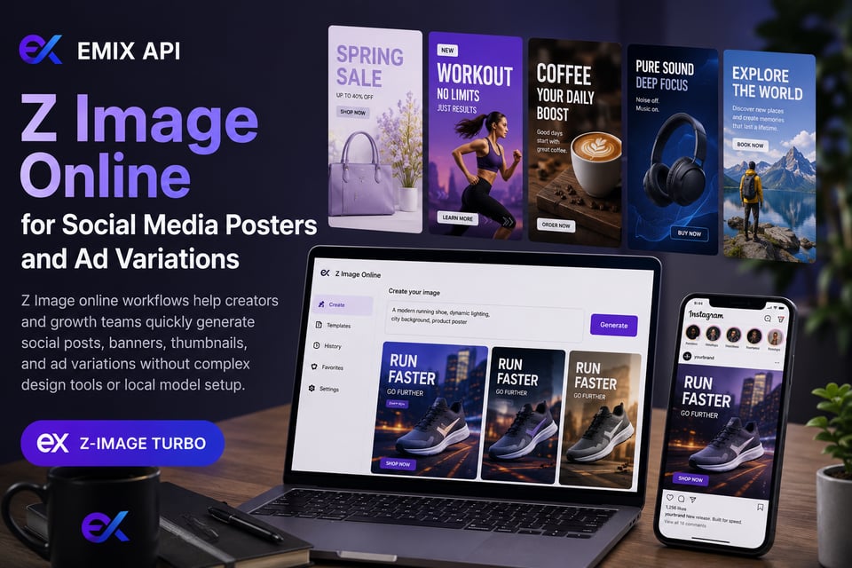 Z Image Online for Social Media Posters and Ad Variations
