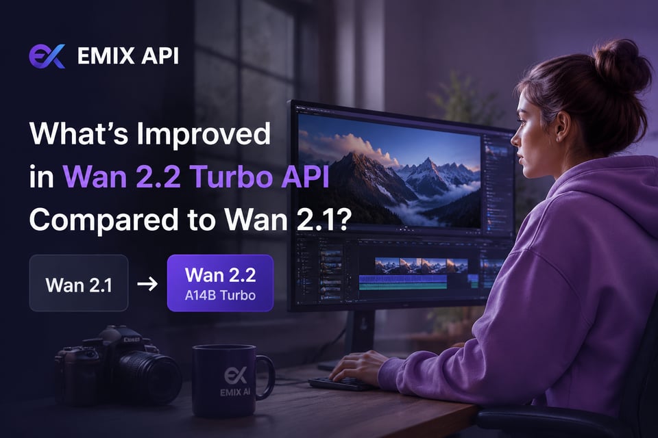 What’s Improved in Wan 2.2 Turbo API Compared to Wan 2.1?