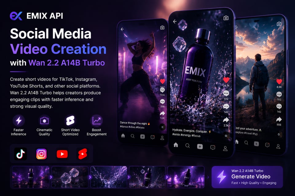 Social Media Video Creation with Wan 2.2 A14B Turbo