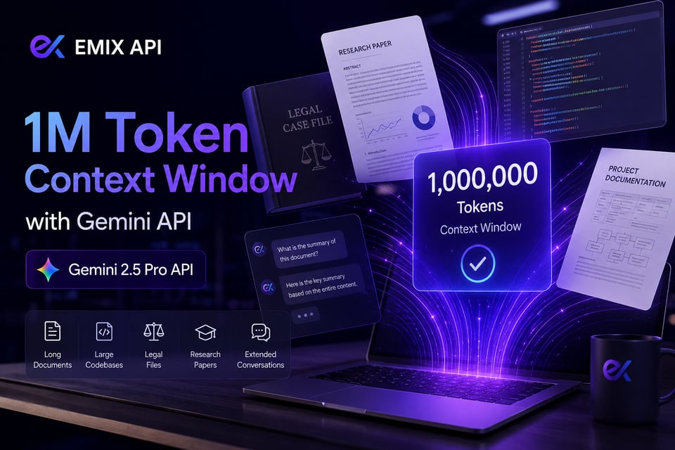 1M Token Context Window with Gemini API