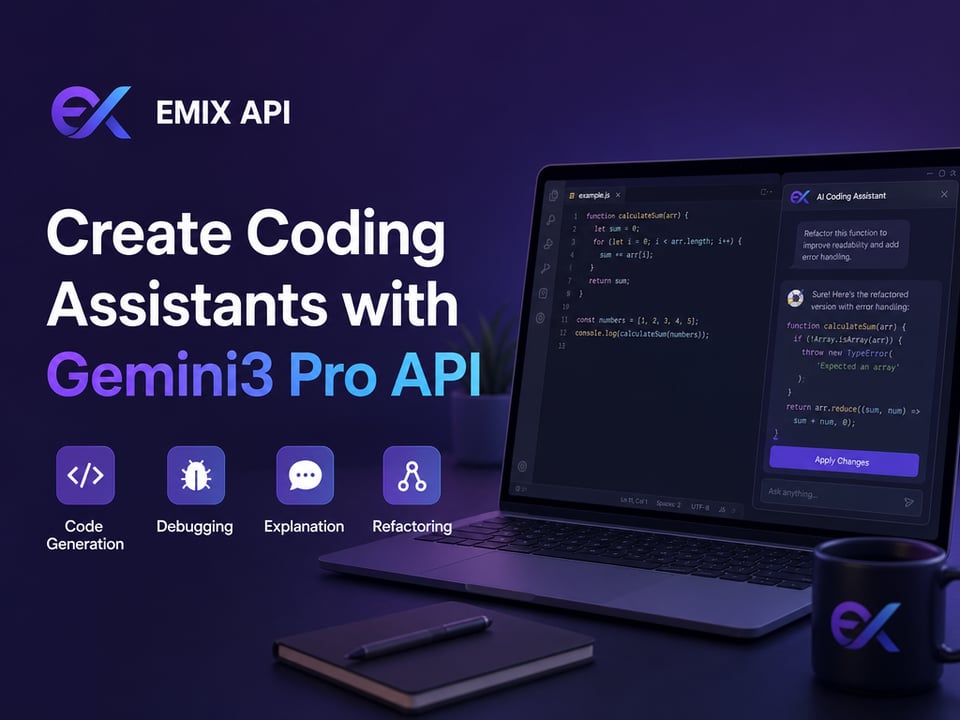 Create Coding Assistants with Gemini3 Pro API
