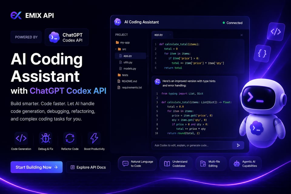 AI Coding Assistant with ChatGPT Codex API